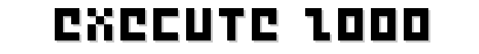 Execute 2000 font